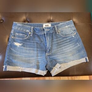 PAIGE Blue Jean Shorts
